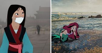 Artista cria imagens dos problemas do mundo usando personagens da Disney como protagonistas