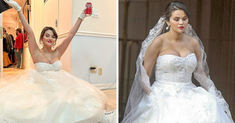 O lindo vestido de noiva de Selena Gomez impressiona e leva seus fãs a questionarem