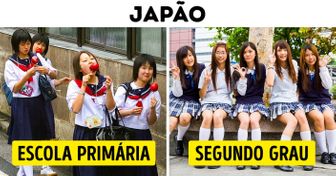 Como é o uniforme escolar em 13 países