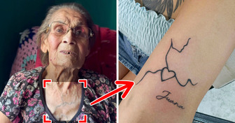 11 Netos tatuaram um coração inspirado nas veias do peito da avó