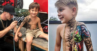 Um artista começou a tatuar crianças e explicou por que isso era importante para elas