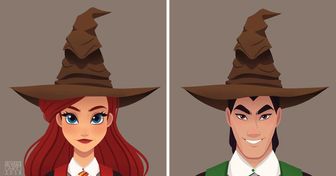 Artista imaginou como seriam os personagens da Disney se fossem alunos de Hogwarts e o resultado nos encantou