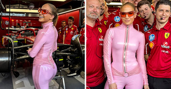 J.Lo posou no melhor estilo Barbie, mas os olhos se voltaram para outra coisa