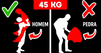 Por que você pode levantar uma pessoa de 45 kg, mas não uma pedra com o mesmo peso?