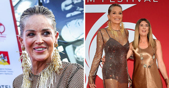 Sharon Stone, 66 anos, brilha em modelito Dolce&Gabbana, e todos notaram a mesma coisa