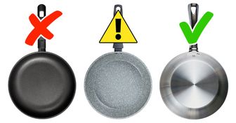 4 Tipos de utensílios de cozinha tóxicos. E 4 opções seguras