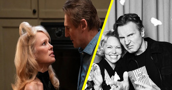 Sintonia entre Liam Neeson e Pamela Anderson fora das câmeras conquista fãs