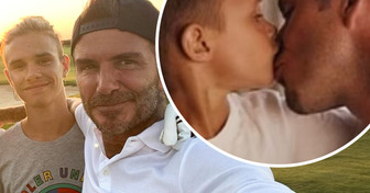 Filho de David Beckham publica foto com o pai, e as pessoas notaram algo estranho