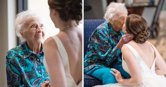 Noiva usa seu vestido de casamento para viver momento emocionante ao lado da avó doente
