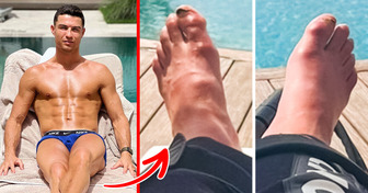 Foto de férias de Cristiano Ronaldo tem um detalhe nos pés que deixou fãs sem palavras