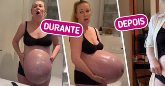 A barriga dessa mãe grávida chamou tanta atenção que virou o centro das conversas