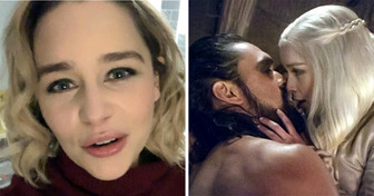 Por que Emilia Clarke chorava antes das cenas íntimas com Jason Momoa