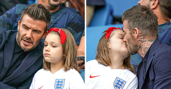 David Beckham causa polêmica e explica por que beija na boca de sua filha de 11 anos