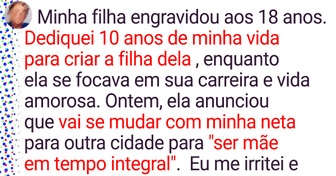 Fui a mãe que minha neta precisava, agora minha filha quer nos separar