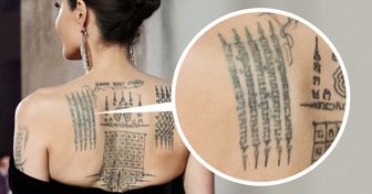 Angelina Jolie tem várias tatuagens com significados interessantes