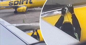 Flagrante: Fita adesiva colocada na asa do avião assusta passageiros antes da decolagem