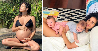 Toda beleza da maternidade em 18 fotos de famosas antes e depois da gravidez