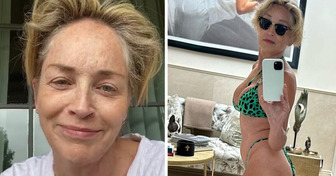 Aos 65 anos, Sharon Stone exibe sua forma de biquíni e algumas pessoas notam um detalhe curioso