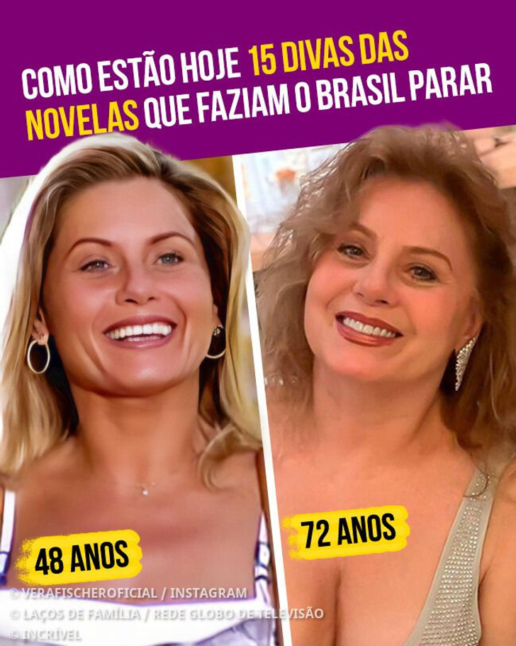Como estão hoje 15 divas das novelas que faziam o Brasil parar