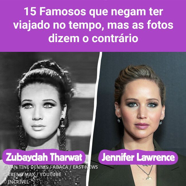 15 Famosos que negam ter viajado no tempo, mas as fotos dizem o contrário