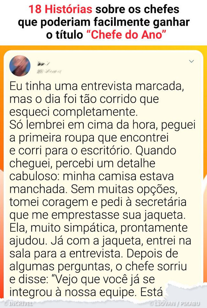 18 Histórias sobre os chefes que poderiam facilmente ganhar o título “Chefe do Ano”