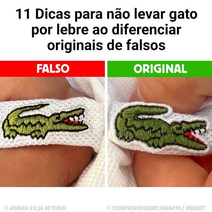 11 Dicas para não levar gato por lebre ao diferenciar originais de falsos