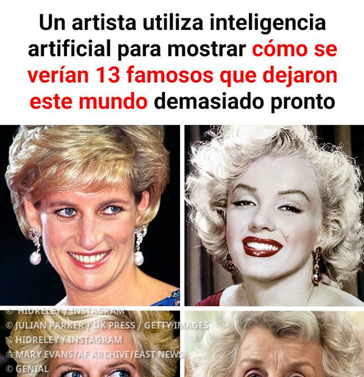 Artista imaginou como estariam hoje 14 famosos se eles tivessem chegado à melhor idade