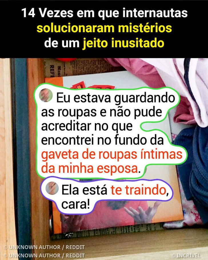 14 Vezes em que internautas solucionaram mistérios de um jeito inusitado