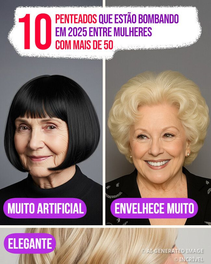 10 Penteados que estão bombando em 2025 entre mulheres com mais de 50