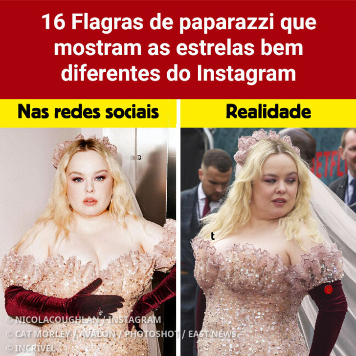 16 Flagras de paparazzi que mostram as estrelas bem diferentes do Instagram