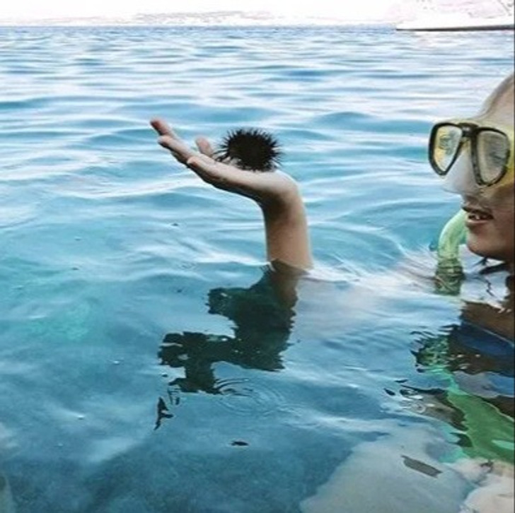 "Um homem animado para entrar no mar"