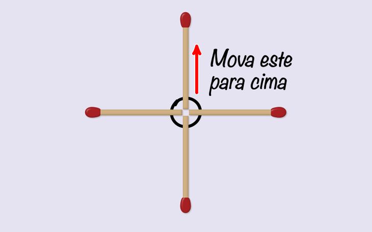 TESTE dificílimo é de rachar a cuca: basta mover o palito da forma