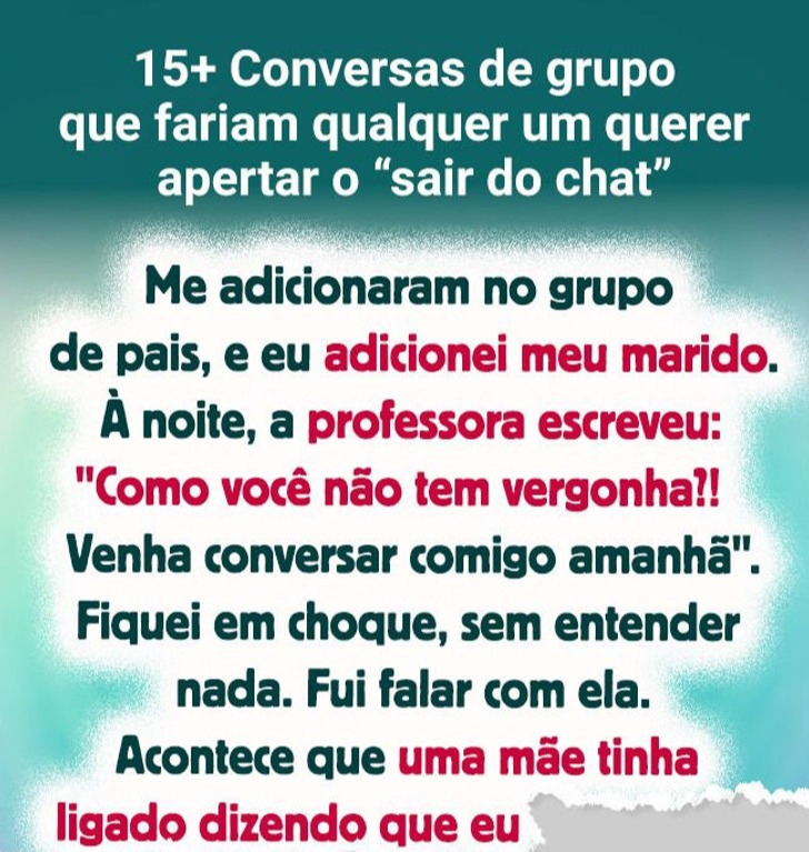 15+ Conversas de grupo que fariam qualquer um querer apertar o “sair do chat”