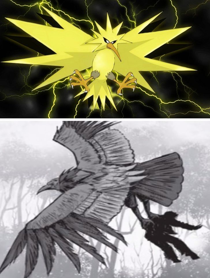 Pokémon Bombirdier aparenta ser inspirado em um pássaro que joga