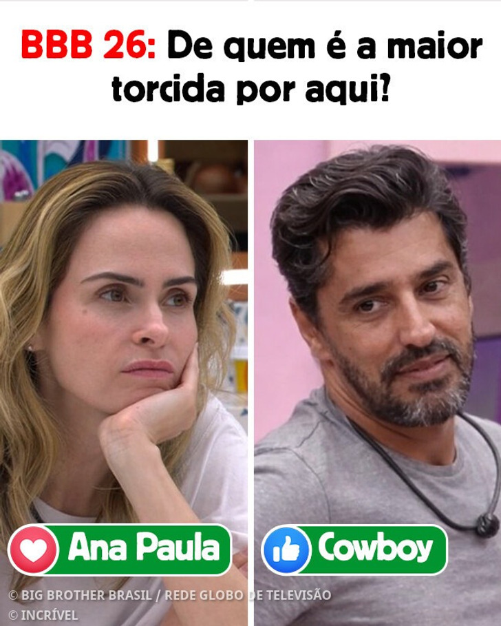 Para quem você está torcendo? Ana Paula ou Cowboy? 💥