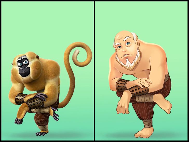Kung Fu Panda  Personagens pixar, Personagens de desenhos