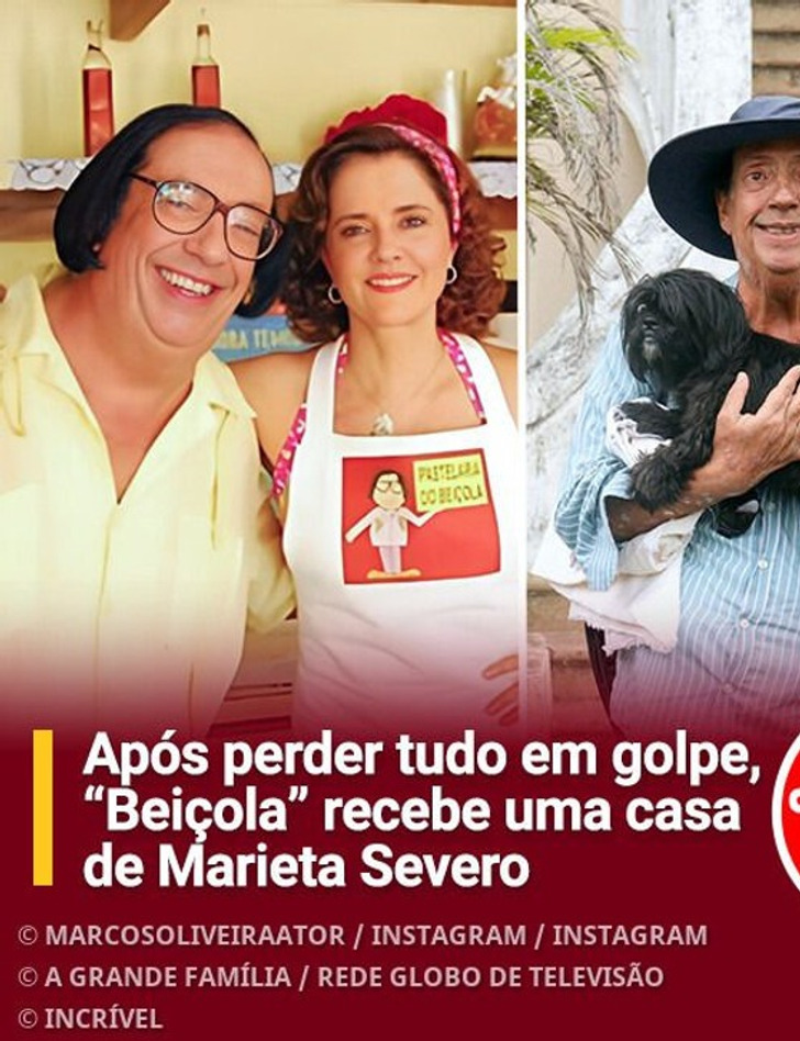 Após perder tudo em golpe, “Beiçola” recebe uma casa de Marieta Severo