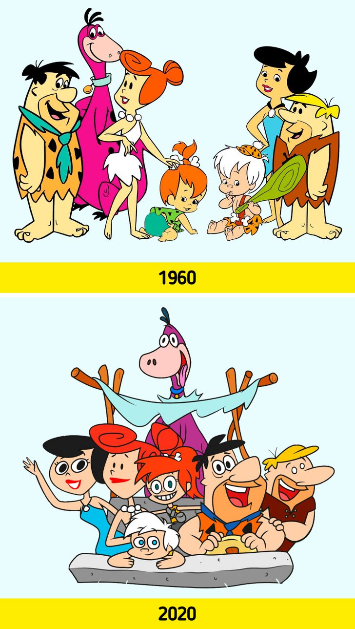 Como o visual de personagens famosos evoluiu ao longo dos anos (spoiler: o  coelho da Mônica não era azul) / Incrível