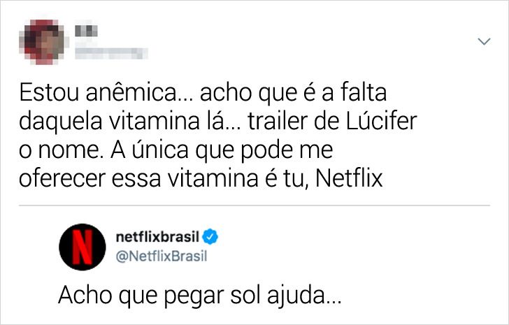 Memes acessíveis - Tweet de Netflix Brasil @NetflixBrasil Depois