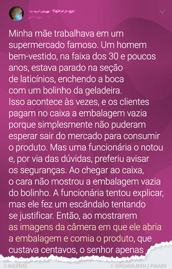 13 Pessoas que apenas foram ao mercado e voltaram cheias de histórias para contar