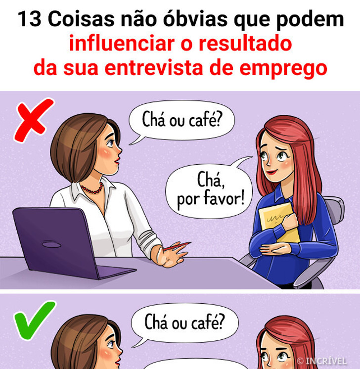 13 Coisas não óbvias que podem influenciar o resultado da sua entrevista de emprego