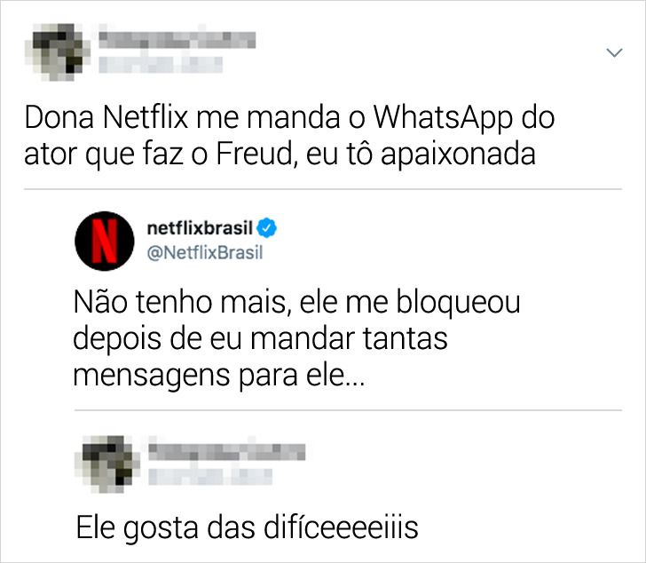 Memes acessíveis - Tweet de Netflix Brasil @NetflixBrasil Depois