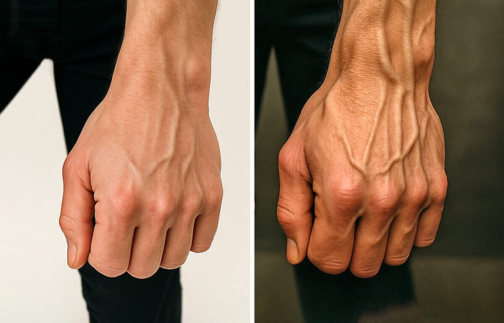 O que significa quando suas veias ficam mais evidentes