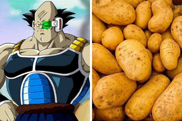 Saiyajins e seus respectivos Vegetais. - Daiko O Saiyajin