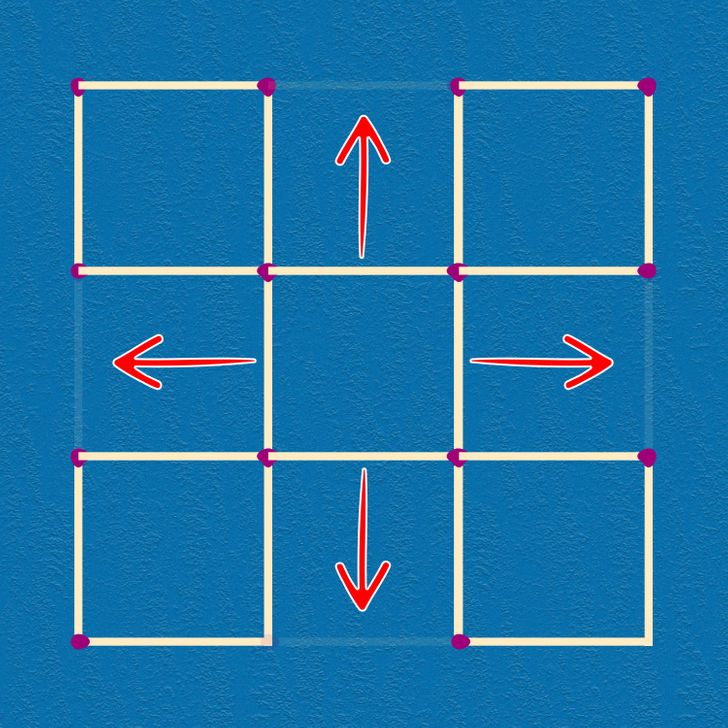 Teste de raciocínio - Desafio com palitos resolvido 