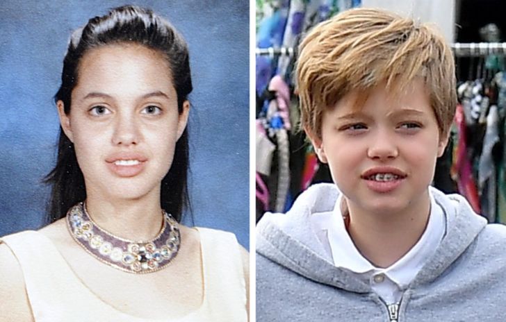 12 Comparações de famosos quando eram crianças com seus filhos (a filha de  Milla Jovovich parece seu clone) / Incrível