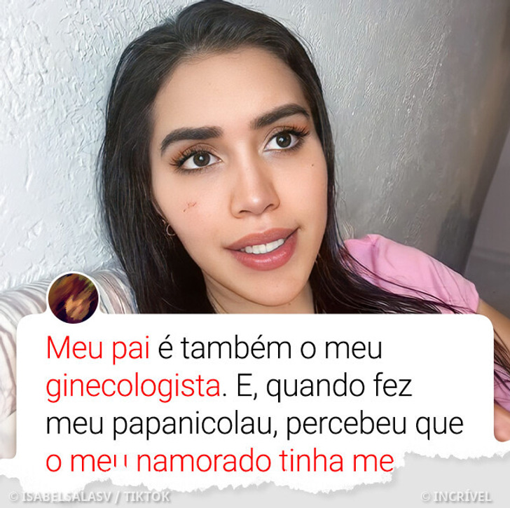 A história da jovem que se revoltou ao descobrir algo sobre o namorado ao se consultar com o próprio pai, que é seu ginecologista