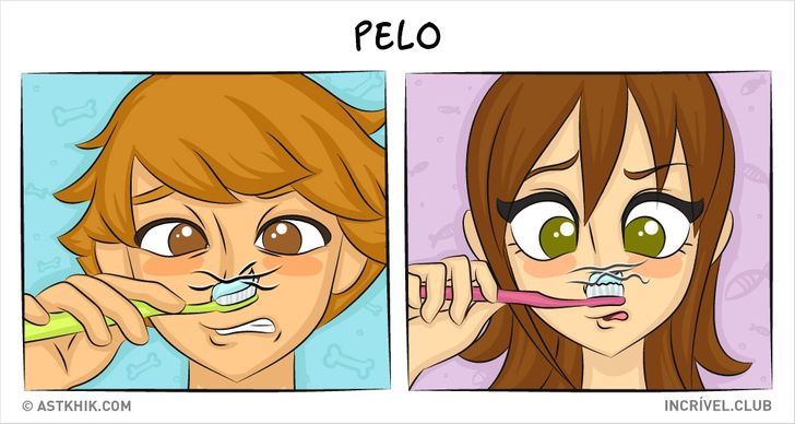 14 quadrinhos sobre as diferenças entre viver com um cão e com um gato