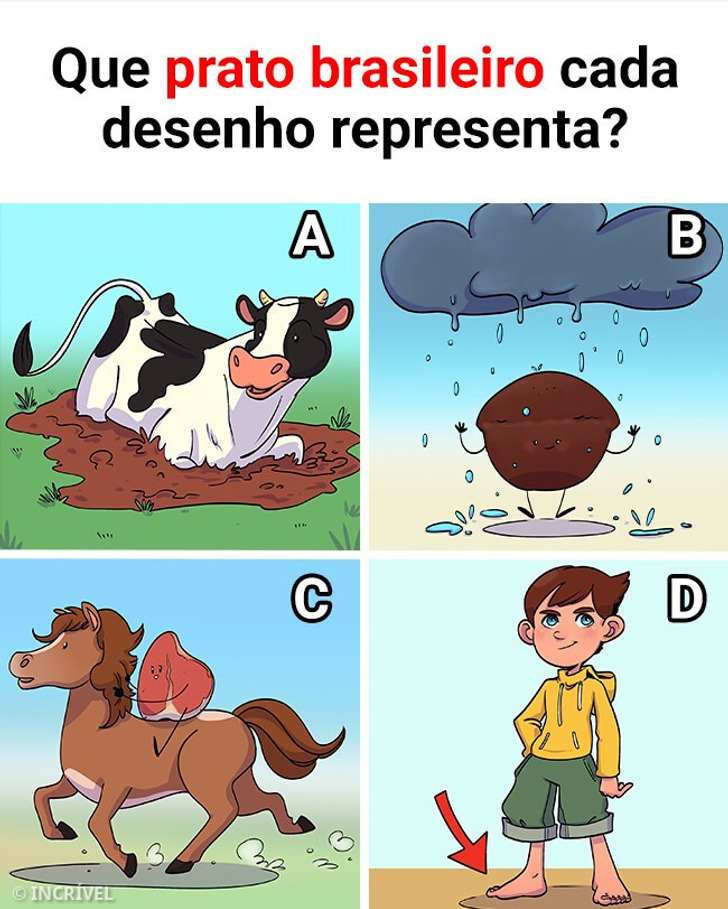 Eu só adivinhei o “vaca atolada” 😅 E você?
