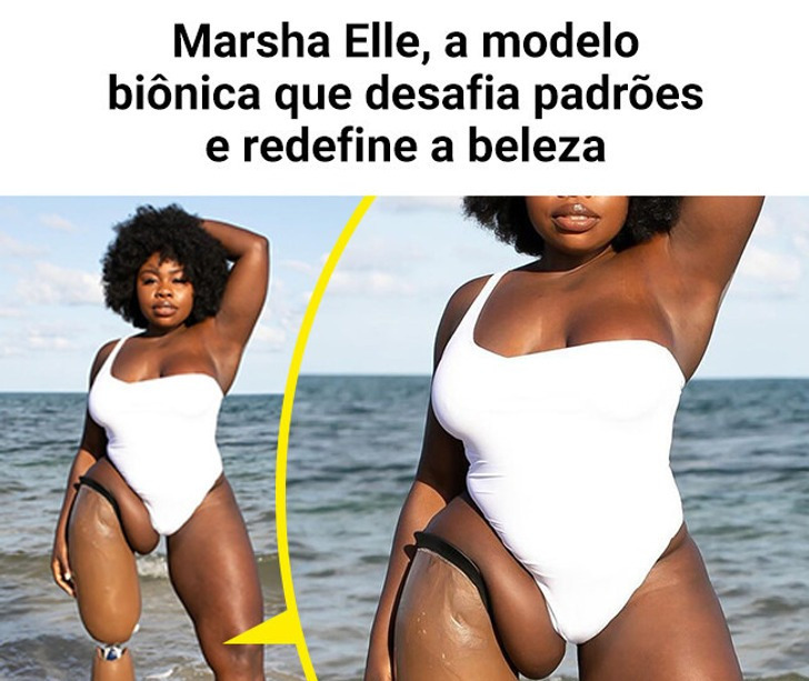 Marsha Elle, a modelo biônica que desafia padrões e redefine a beleza